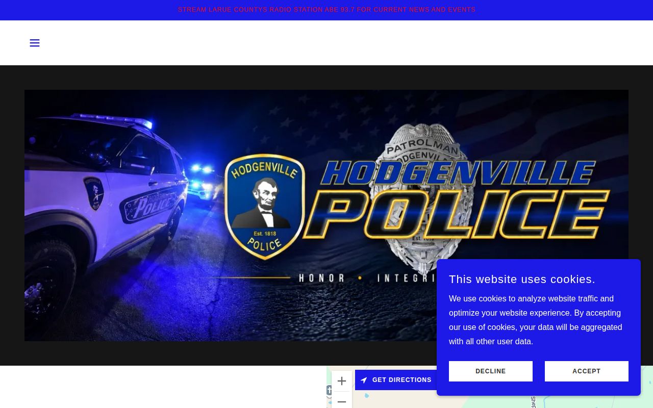 Hodgenville Police Department official website